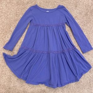 Old Navy, Size 5T, Purple Ruffled Dress, 100% cotton